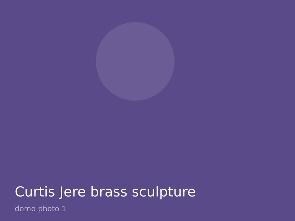 Curtis Jere brass sculpture