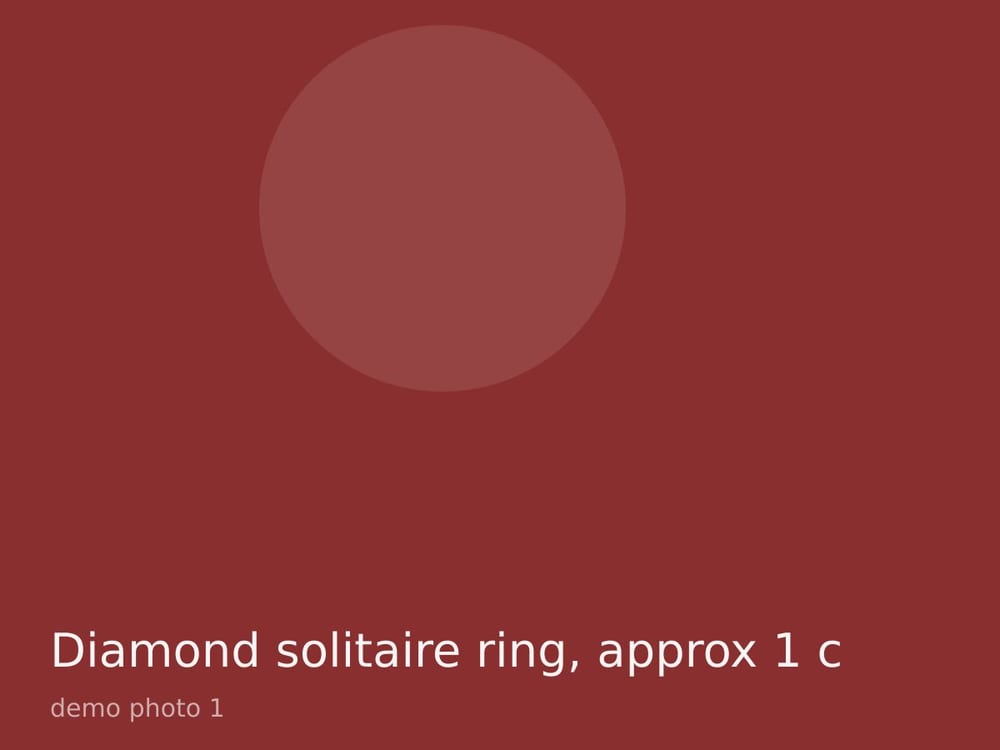Diamond solitaire ring, approx 1 ct