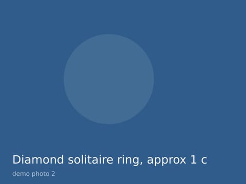 Diamond solitaire ring, approx 1 ct, photo 2
