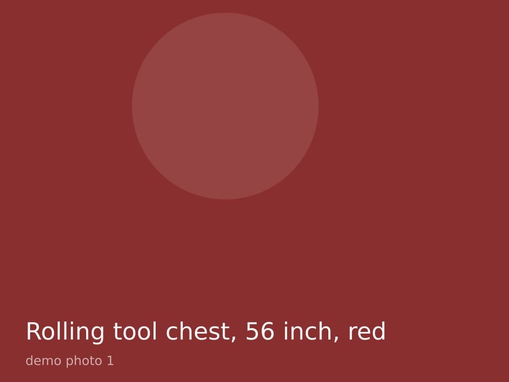 Rolling tool chest, 56 inch, red