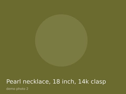 Pearl necklace, 18 inch, 14k clasp, photo 2