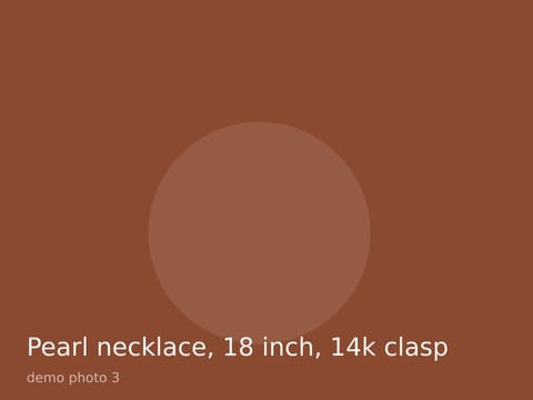 Pearl necklace, 18 inch, 14k clasp, photo 3