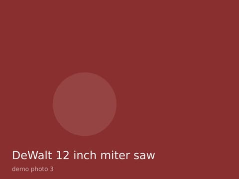 DeWalt 12 inch miter saw, photo 3