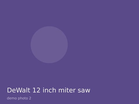 DeWalt 12 inch miter saw, photo 2