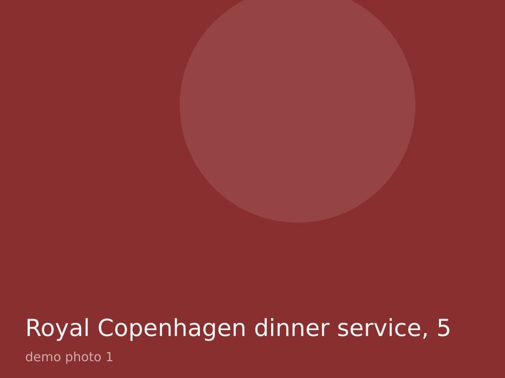 Royal Copenhagen dinner service, 52 pieces
