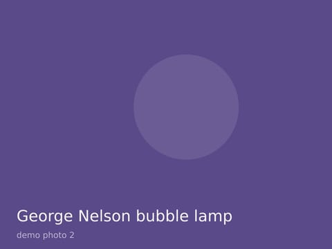 George Nelson bubble lamp, photo 2