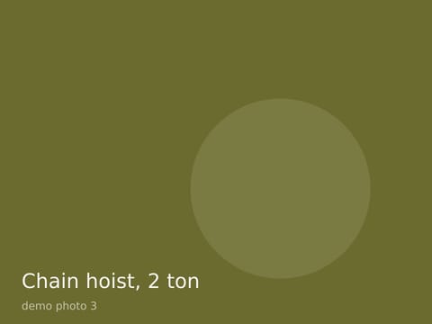 Chain hoist, 2 ton, photo 3